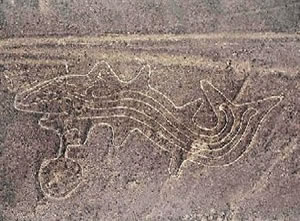 Representación de la Orca en las líneas de Nasca.